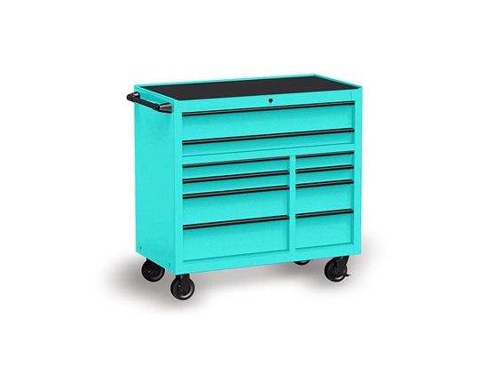 Rwraps Gloss Metallic Lake Blue Tool Cabinet Wrap