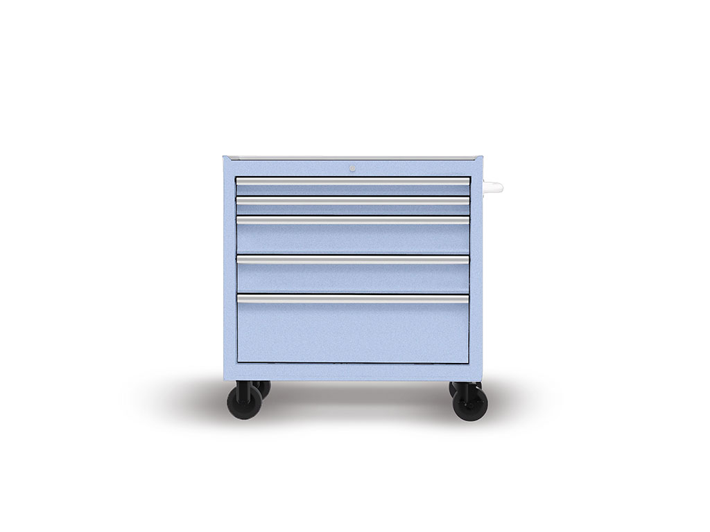 Rwraps Gloss Metallic Mist Blue DIY Tool Cabinet Wraps