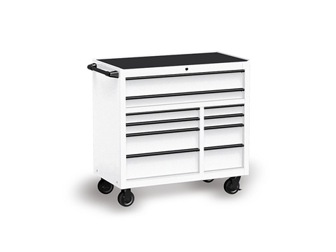 Rwraps™ Gloss Metallic White Tool Cabinet Wraps