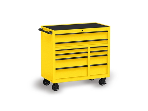 Rwraps™ Gloss Metallic Yellow Tool Cabinet Wraps