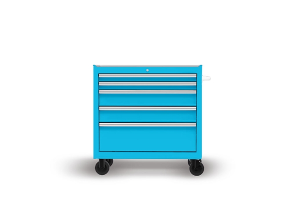 Rwraps Gloss Sky Blue DIY Tool Cabinet Wraps