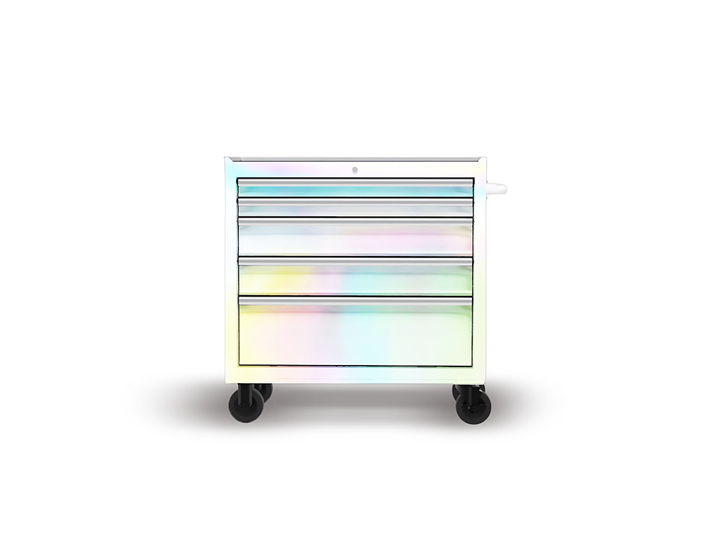 Rwraps Holographic Chrome Silver Neochrome (Matte) DIY Tool Cabinet Wraps