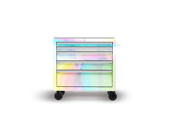 Rwraps Holographic Chrome Silver Neochrome DIY Tool Cabinet Wraps