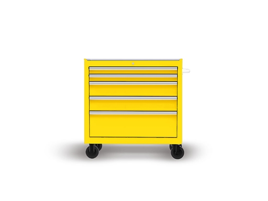 Rwraps Hyper Gloss Yellow DIY Tool Cabinet Wraps