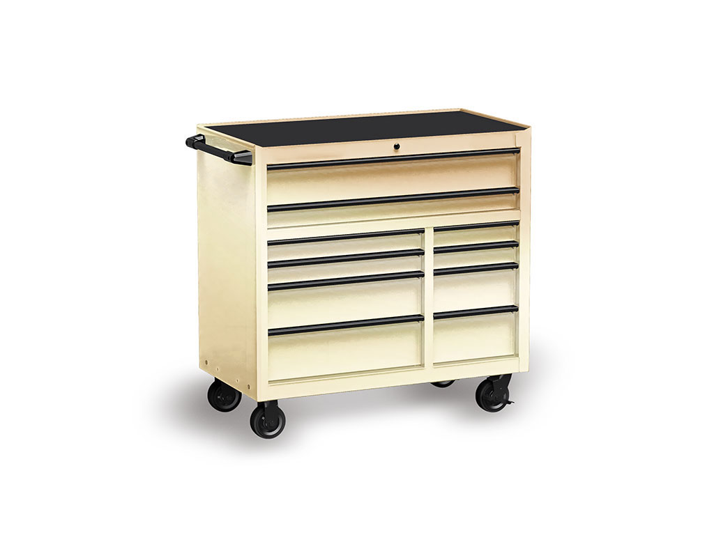 Rwraps Matte Chrome Champagne Tool Cabinet Wrap