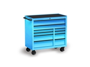 Rwraps Matte Chrome Light Blue Tool Cabinet Wrap