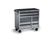 Rwraps Matte Chrome Dark Gray Fog (Metallic) Tool Cabinet Wrap