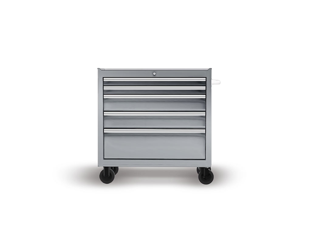 Rwraps Matte Chrome Dark Gray Fog (Metallic) DIY Tool Cabinet Wraps