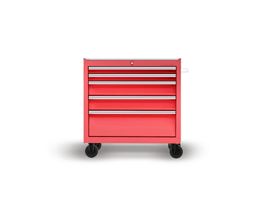 Rwraps Matte Chrome Red DIY Tool Cabinet Wraps