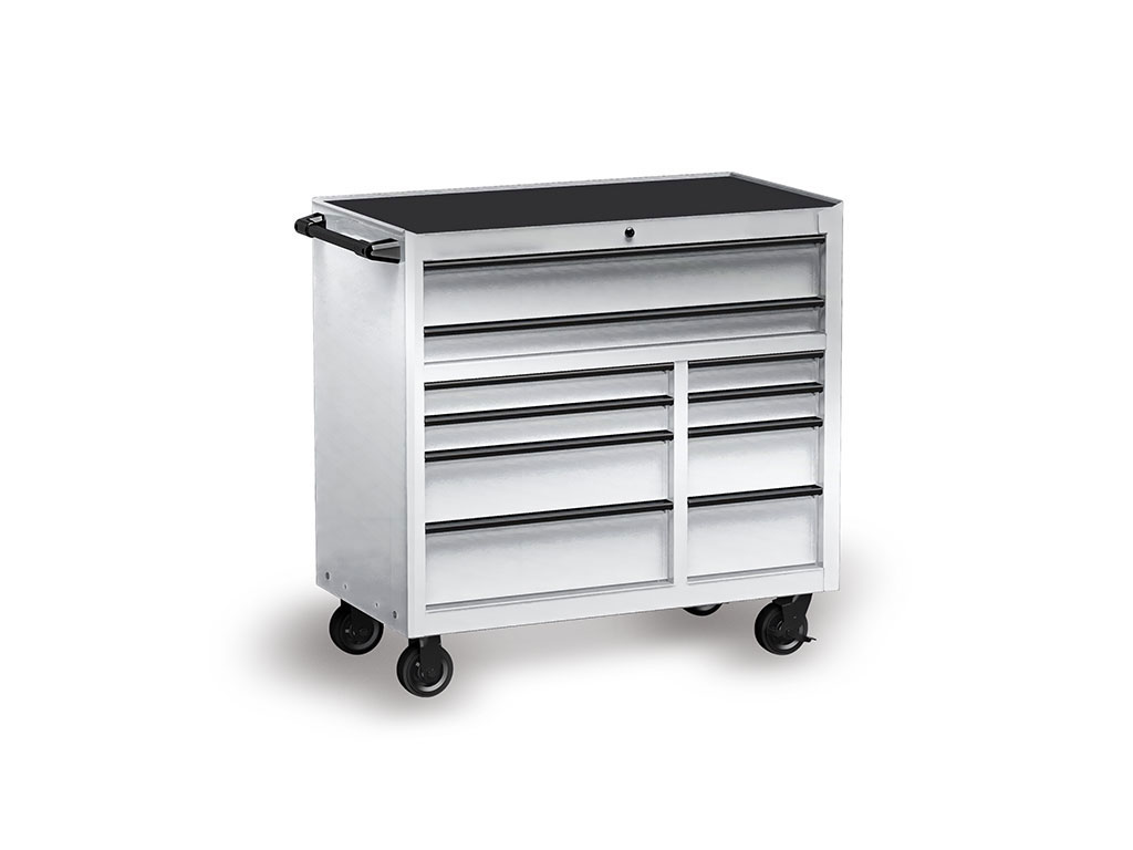 Rwraps Matte Chrome Silver Tool Cabinet Wrap