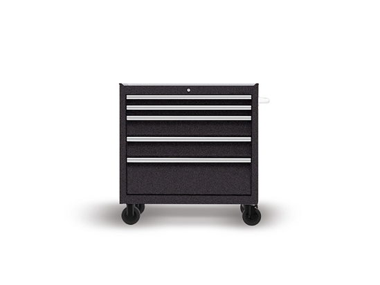 Rwraps Satin Metallic Black DIY Tool Cabinet Wraps