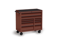 Rwraps Satin Metallic Flame Red Tool Cabinet Wrap