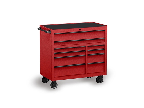 Rwraps Velvet Red Tool Cabinet Wrap