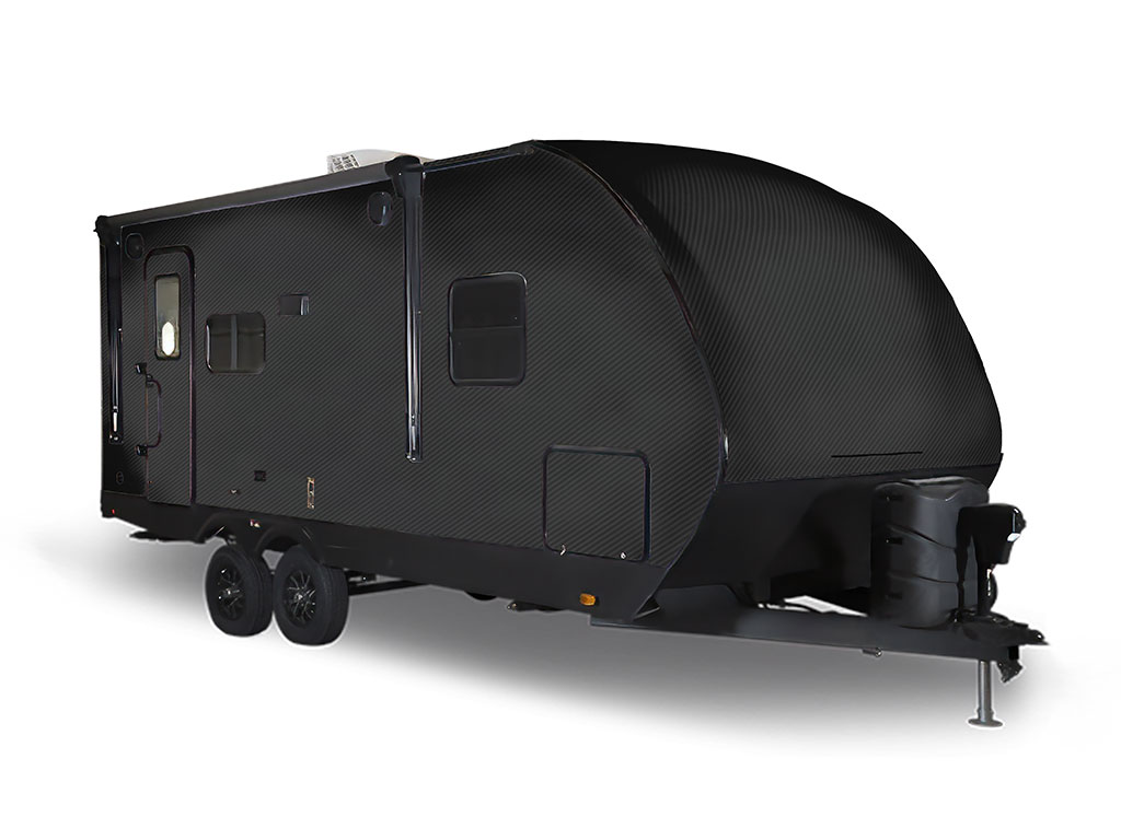 3M 2080 Carbon Fiber Black Travel Trailer Wraps