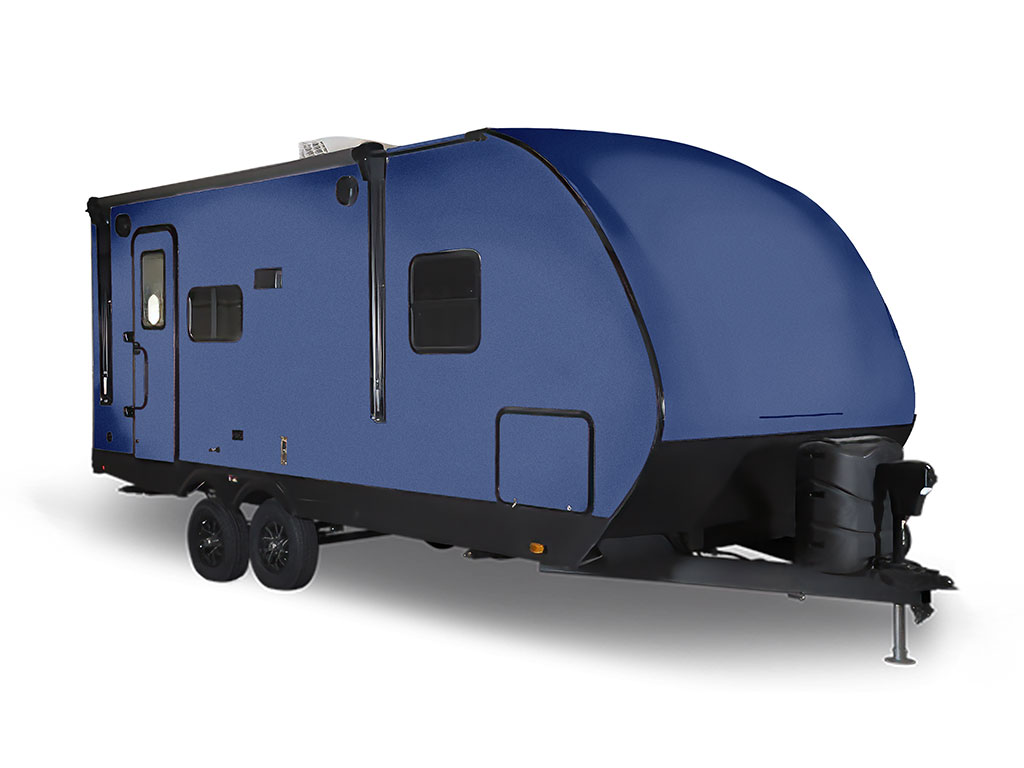 3M 2080 Matte Slate Blue Metallic Travel Trailer Wraps