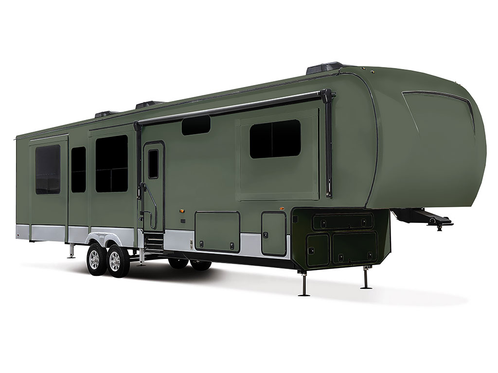 3M 2080 Matte Military Green Do-It-Yourself 5th Wheel Travel Trailer Wraps