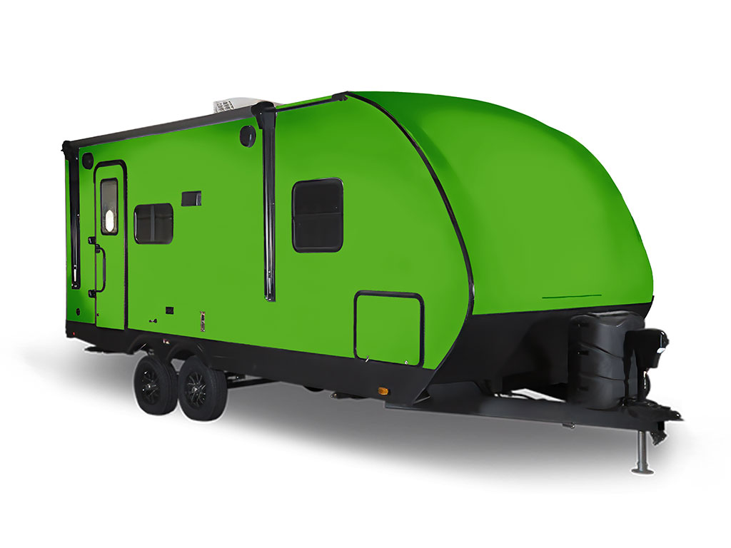 3M 2080 Satin Apple Green Travel Trailer Wraps