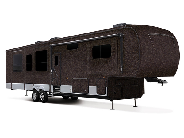 3M 2080 Satin Gold Dust Black Do-It-Yourself 5th Wheel Travel Trailer Wraps