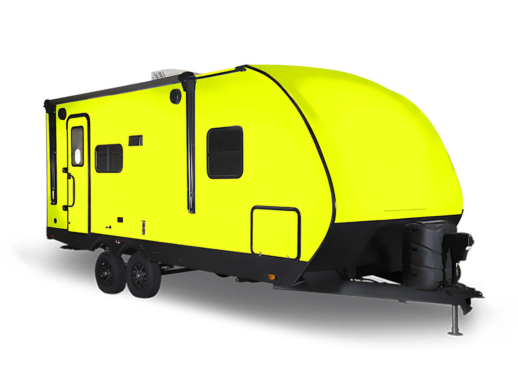 3M 1080 Satin Neon Fluorescent Yellow Travel Trailer Wraps