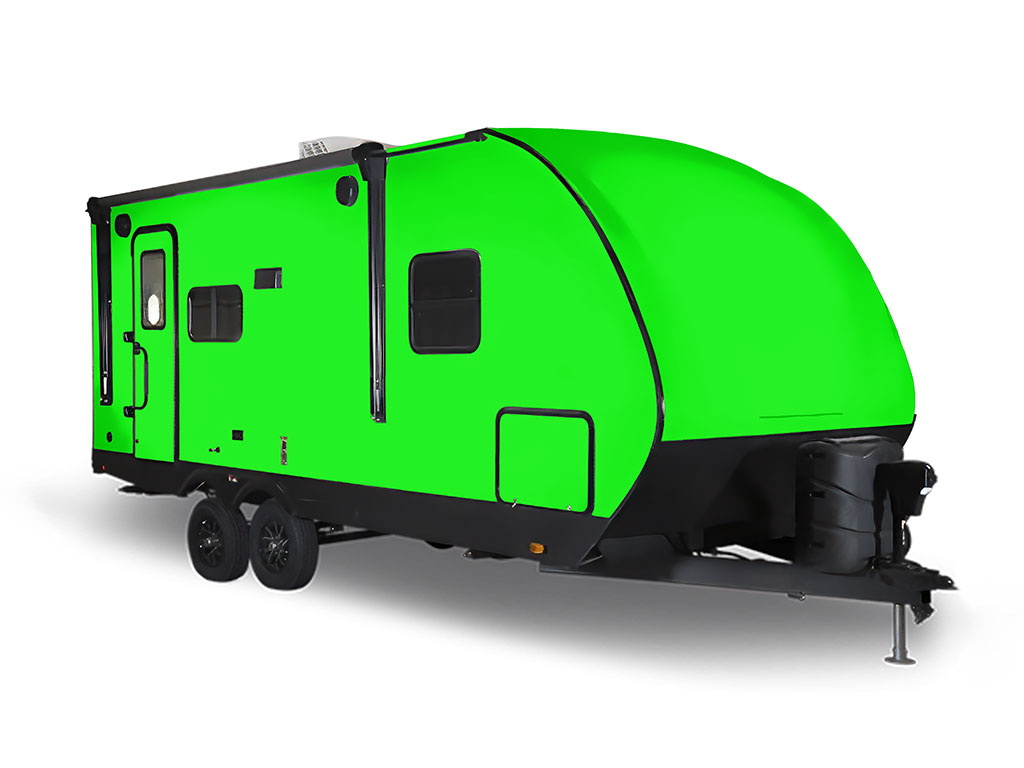 3M 1080 Satin Neon Fluorescent Green Travel Trailer Wraps