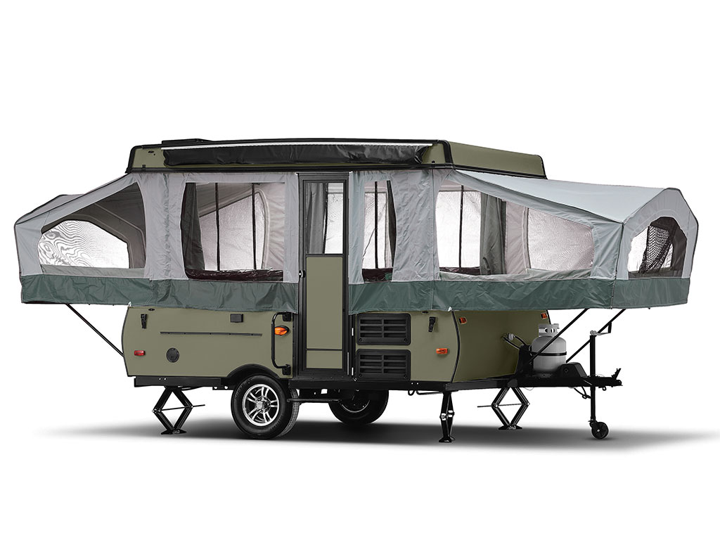 Avery Dennison SW900 Matte Khaki Green Pop-Up Camper