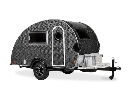 Rwraps 3D Carbon Fiber Black (Digital) DIY Tear Drop Trailer Wraps