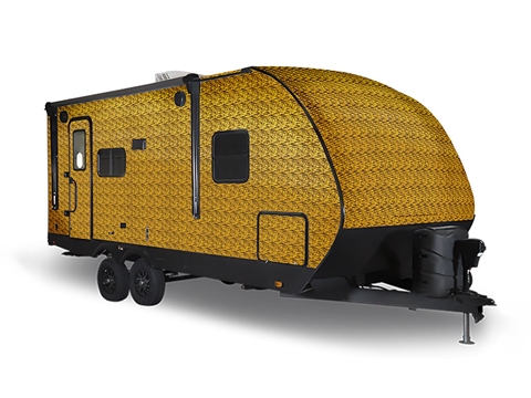 Rwraps™ 3D Carbon Fiber Gold (Digital) Travel Trailer Wraps