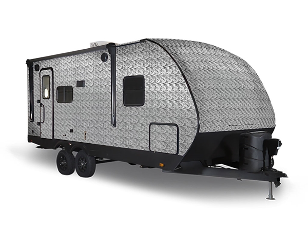 Rwraps 3D Carbon Fiber Silver (Digital) Travel Trailer Wraps