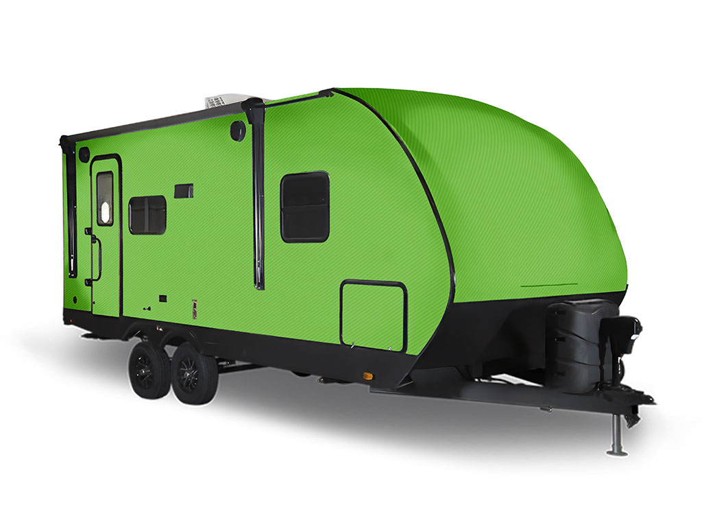 Rwraps 3D Carbon Fiber Green Travel Trailer Wraps