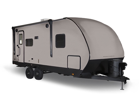 Rwraps™ 3D Carbon Fiber Silver Travel Trailer Wraps