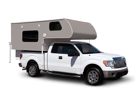 Rwraps™ 3D Carbon Fiber Silver Truck Camper Wraps