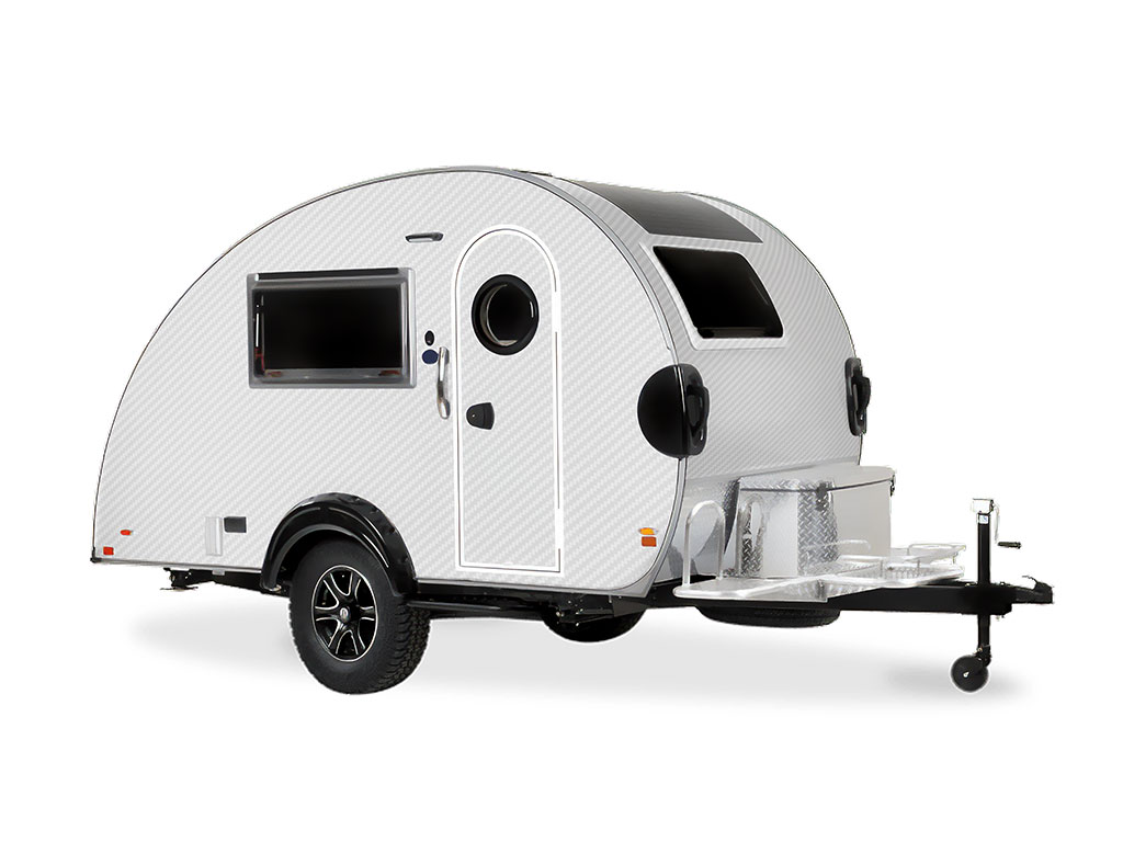 Rwraps 3D Carbon Fiber White Do-It-Yourself Truck Camper Wraps