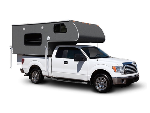 Rwraps™ 4D Carbon Fiber Gray Truck Camper Wraps