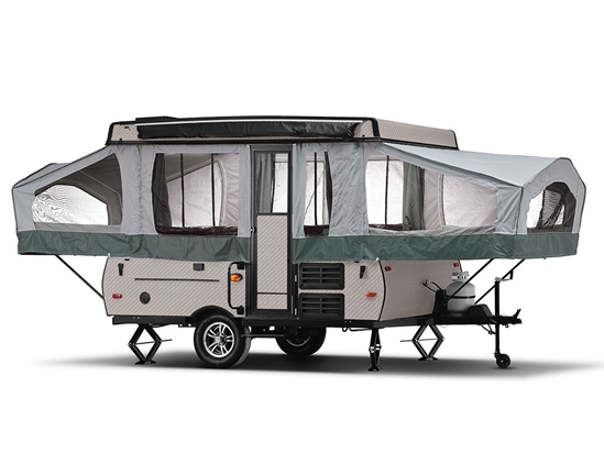 Rwraps 5D Carbon Fiber Epoxy Silver Pop-Up Camper