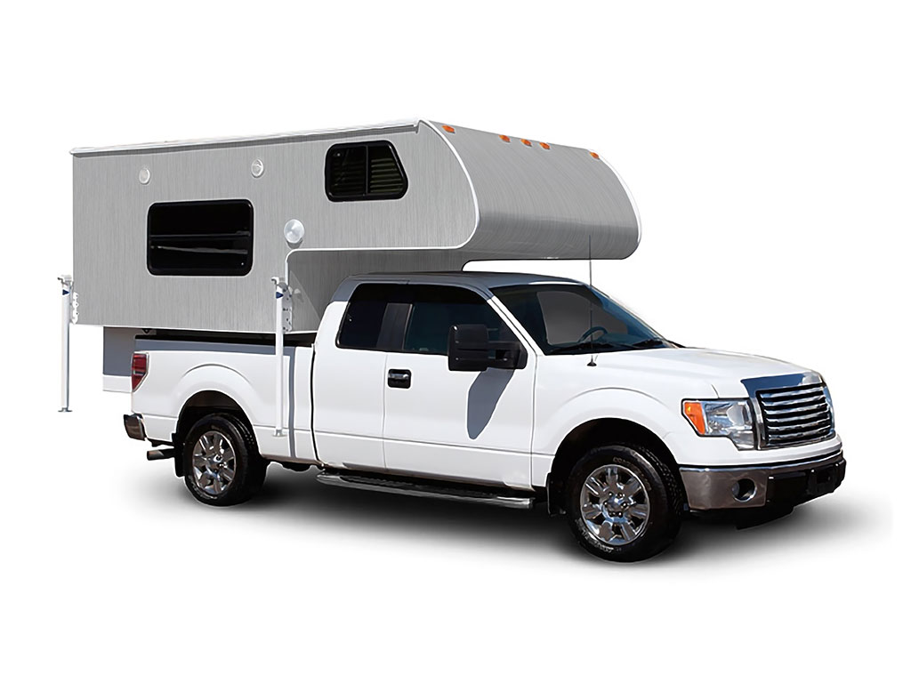 Rwraps Brushed Aluminum Silver Truck Camper Wraps