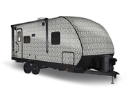 Rwraps Camouflage 3D Fractal Silver Travel Trailer Wraps