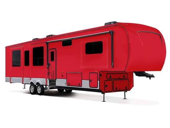 Rwraps Gloss Carmine Red Do-It-Yourself 5th Wheel Travel Trailer Wraps