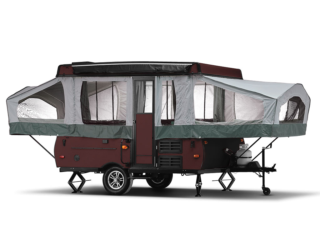 Rwraps Gloss Metallic Black Rose Pop-Up Camper