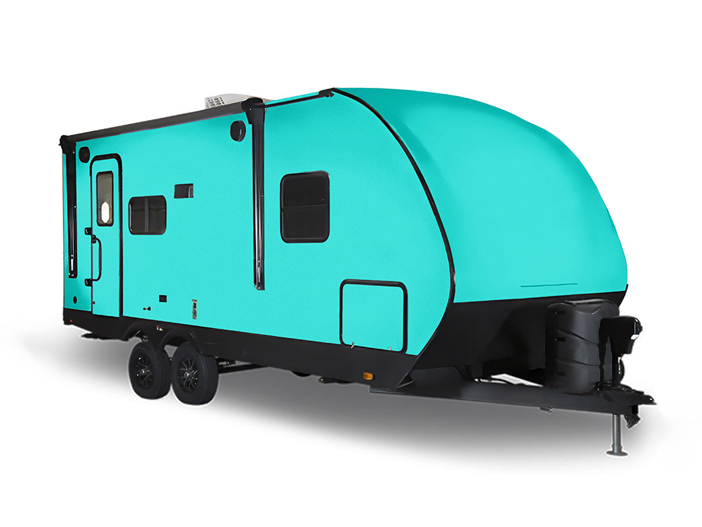 Rwraps Gloss Metallic Lake Blue Travel Trailer Wraps