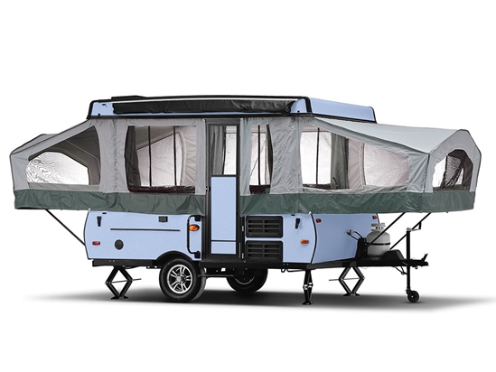 Rwraps Gloss Metallic Mist Blue Pop-Up Camper