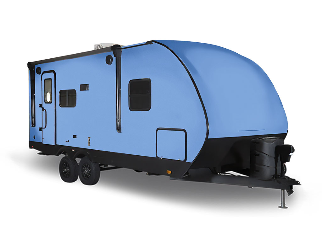 Rwraps Gloss Metallic Sky Blue Travel Trailer Wraps