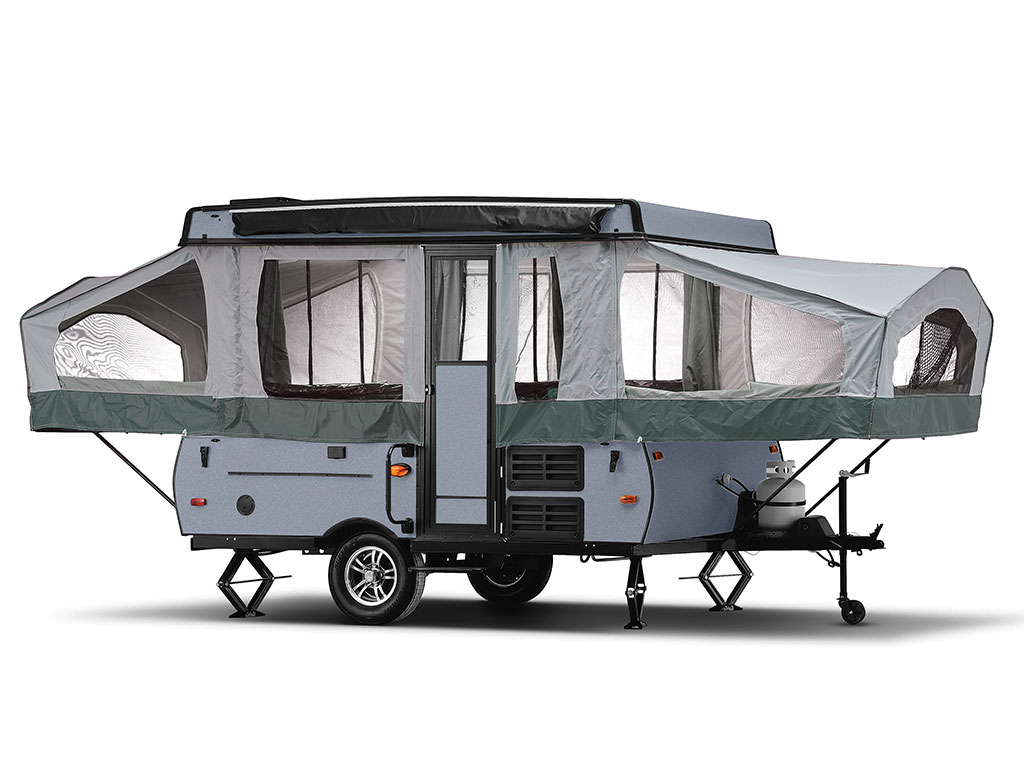 Rwraps Gloss Metallic Titanium Gray Pop-Up Camper