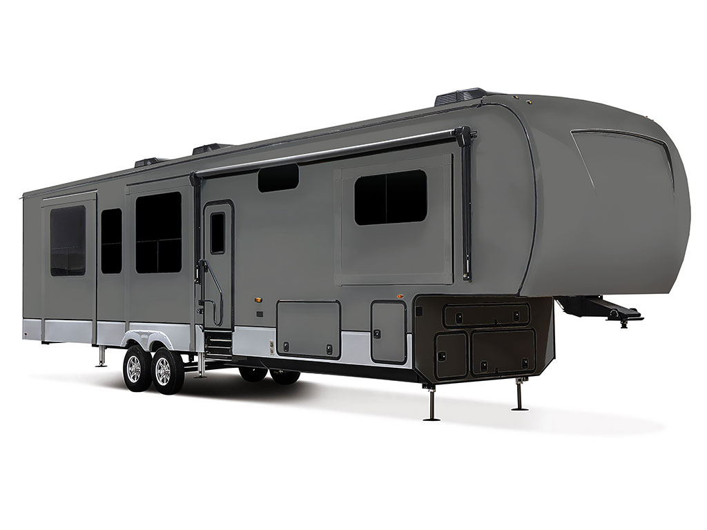 Rwraps Gloss Vinyl Film Wraps Gray (Nardo) Do-It-Yourself 5th Wheel Travel Trailer Wraps