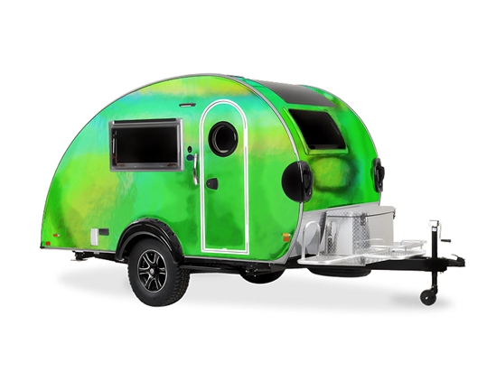 Rwraps Holographic Chrome Green Neochrome Do-It-Yourself Truck Camper Wraps