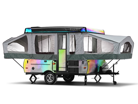 Rwraps Holographic Chrome Silver Neochrome DIY Truck Camper Wraps