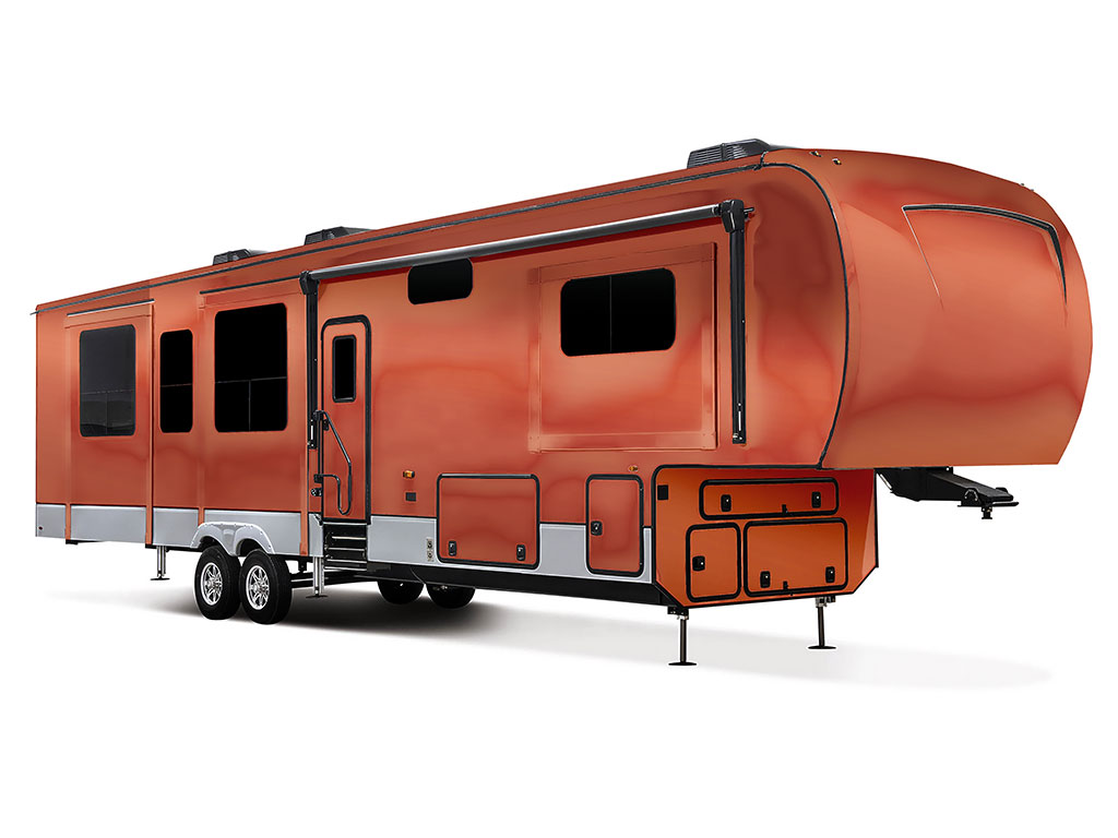 Rwraps Matte Chrome Bronze Do-It-Yourself 5th Wheel Travel Trailer Wraps