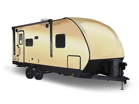 Rwraps™ Matte Chrome Champagne Travel Trailer Wraps