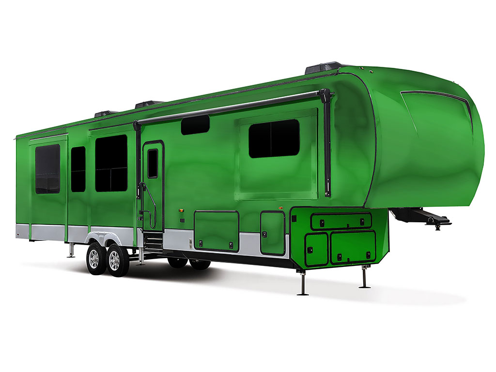 Rwraps Matte Chrome Green Truck Camper Vinyl Wraps