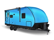 Rwraps Matte Chrome Light Blue Travel Trailer Wraps