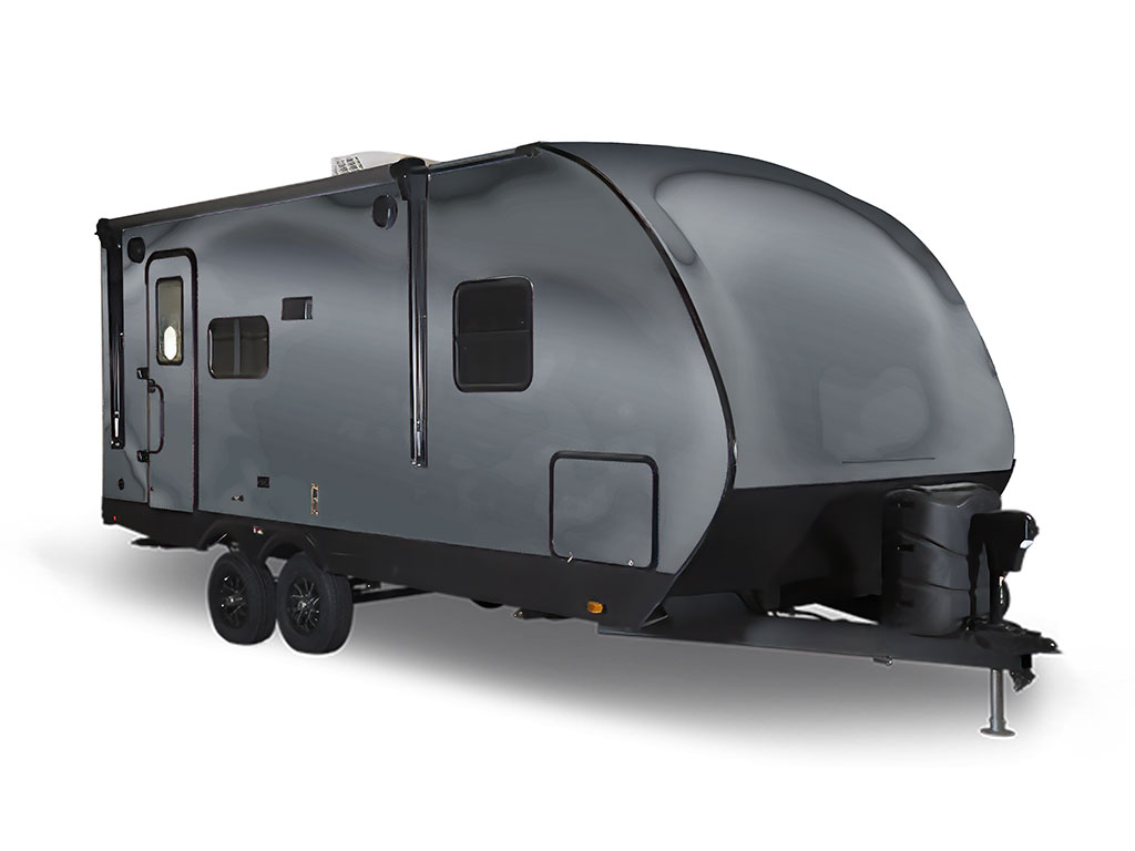 Rwraps Matte Chrome Dark Gray Fog (Metallic) Travel Trailer Wraps